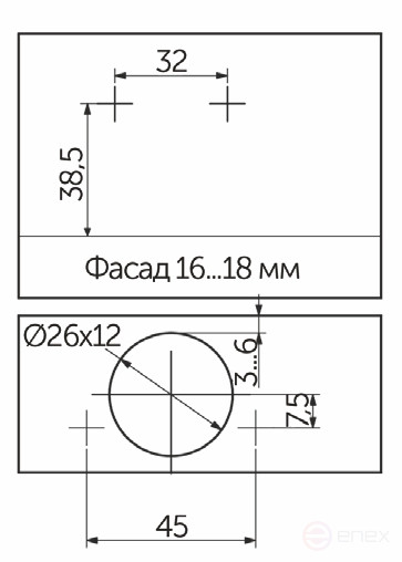 Mini inner loop with spring 38mm h0 slide-on AKS (euro screws)