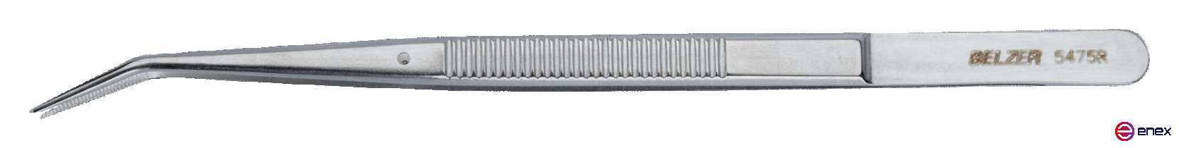 Stainless steel modeler tweezers/antimagn/150mm/corralled.