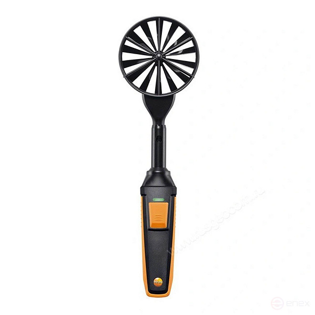 Impeller probe (Oslash 100 mm) with Bluetooth including Testo temperature sensor