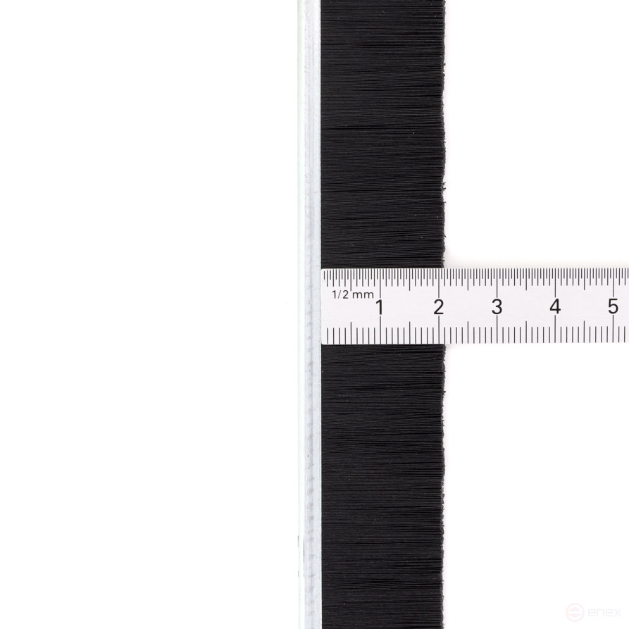 Strip brush linear sealer 2500*25*4 , pile height 21 mm PPL black 0.20 (EB-1107)