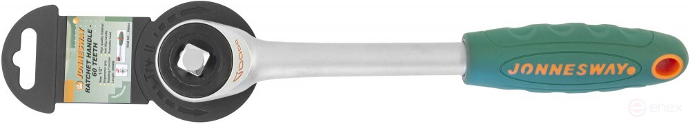 R6604 Рукоятка трещоточная ротационная со сквозным приводом 1/2DR, 60 зубцов, 290 мм