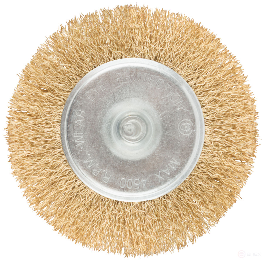 Corkscrew, "wheel" type, with a pin, 100 mm latuned steel wavy wire