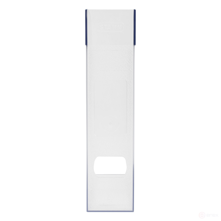 Лоток для бумаг вертикальный СТАММ "Респект", прозрачный, ширина 70мм