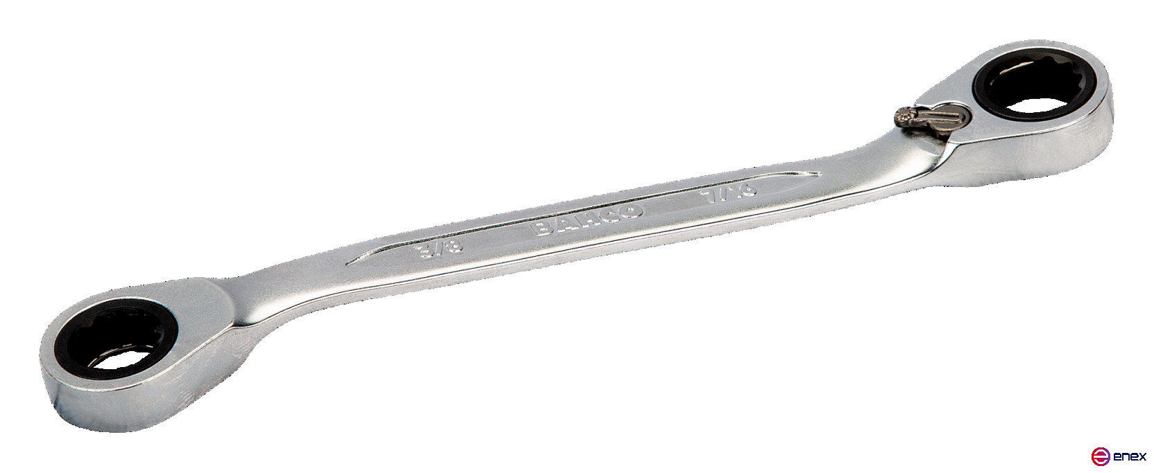 Cap wrench with ratchet, 1/2" x 9/16"