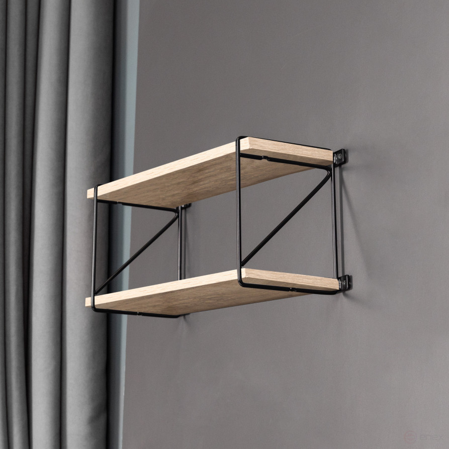 Shelf holder meth. KOMBO 166*213 black AKS