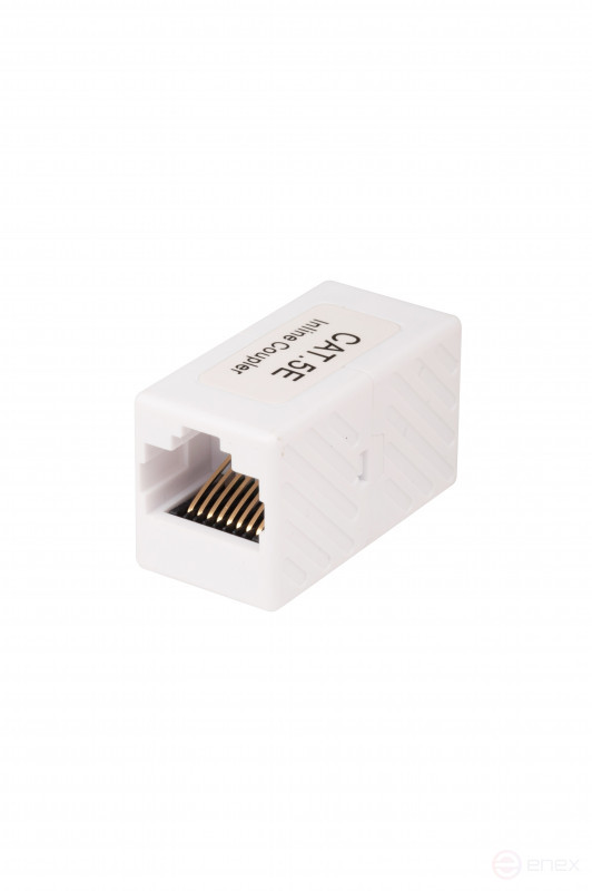 WRline WR-CA-8p8c-C5E Pass-through Adapter, RJ45-RJ45 (8p8c), Category 5e, unshielded, color white