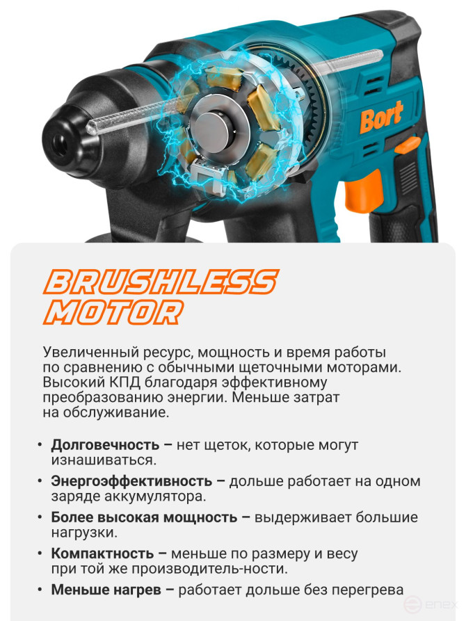 Перфоратор аккумуляторный BORT BHD-18Li-XDK (Без АКБ и З/У)