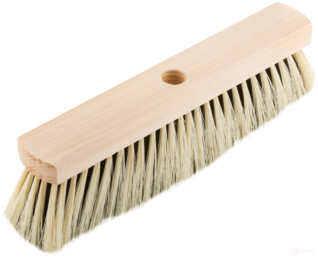 Щетка для пола деревянная, овальная, 6-ти рядная, 265 мм