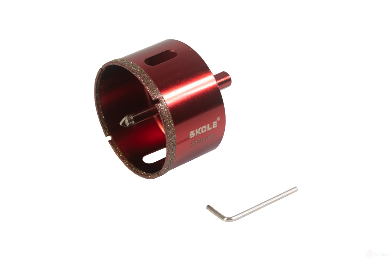 Коронка по керамике алмазная с центр.сверлом Skole 50 K15 050092