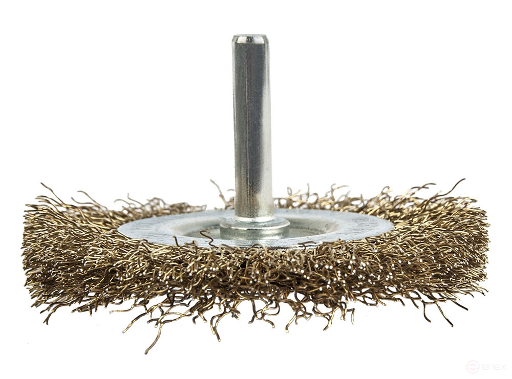 Кордщетка для дрели радиальная мягкая ПРАКТИКА 75 мм, хвост 6 мм (032-553)