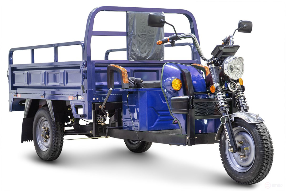 Cargo electric tricycle Rutrike D4 1800 60V1500W, blue