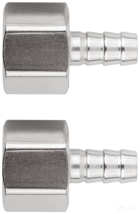 Herringbone adapters 10 mm - 1/2" internal thread, 2 pcs.