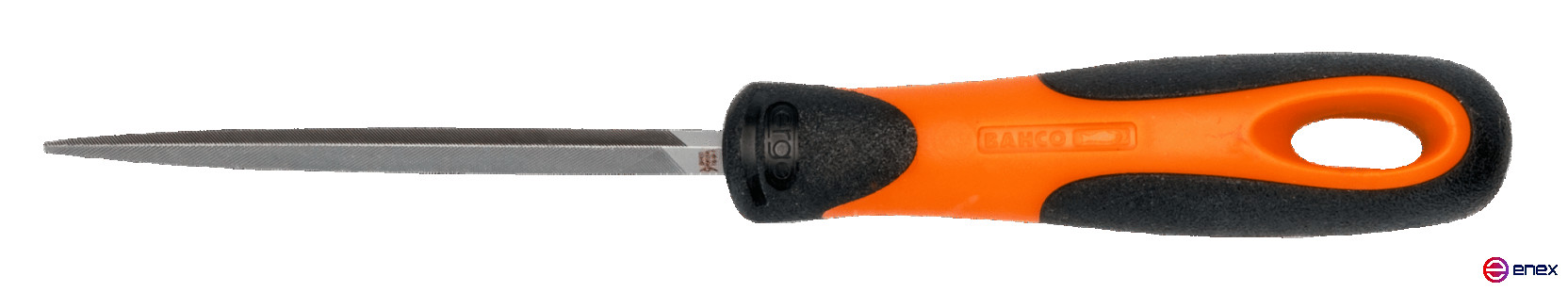 Напильник треугольный с рукояткой ERGO 250 мм, насечка драчевая