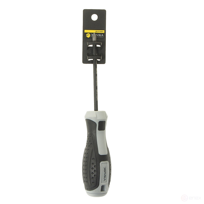 Phillips screwdriver PH1x100mm Ø5mm magnetic, rod S2, with holder HRC≥59 ER-21100PH EUREKA /1/12/144 NEW