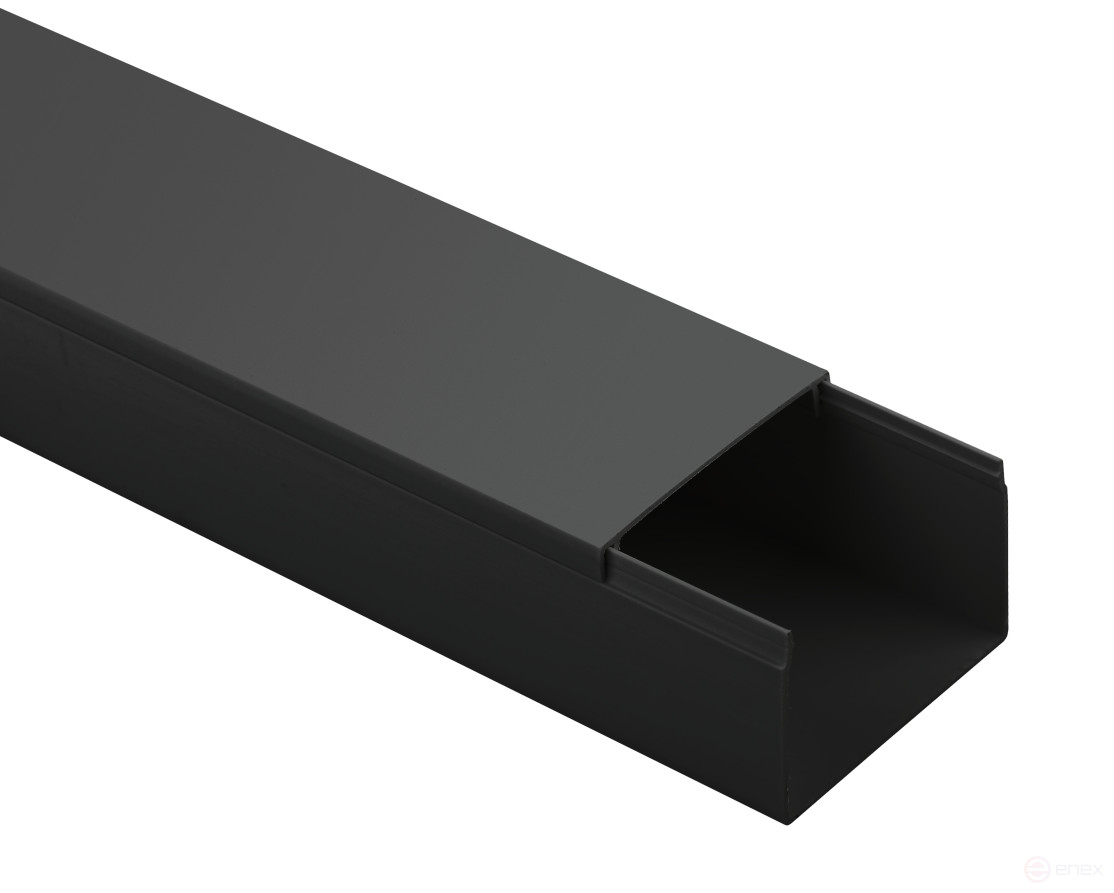 Cable channel ERA KK-B-60-40 black 60x40mm