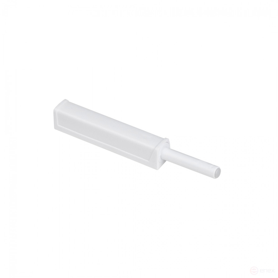 Push-to-open mechanism rubber tip/mortise white AKS reinforced