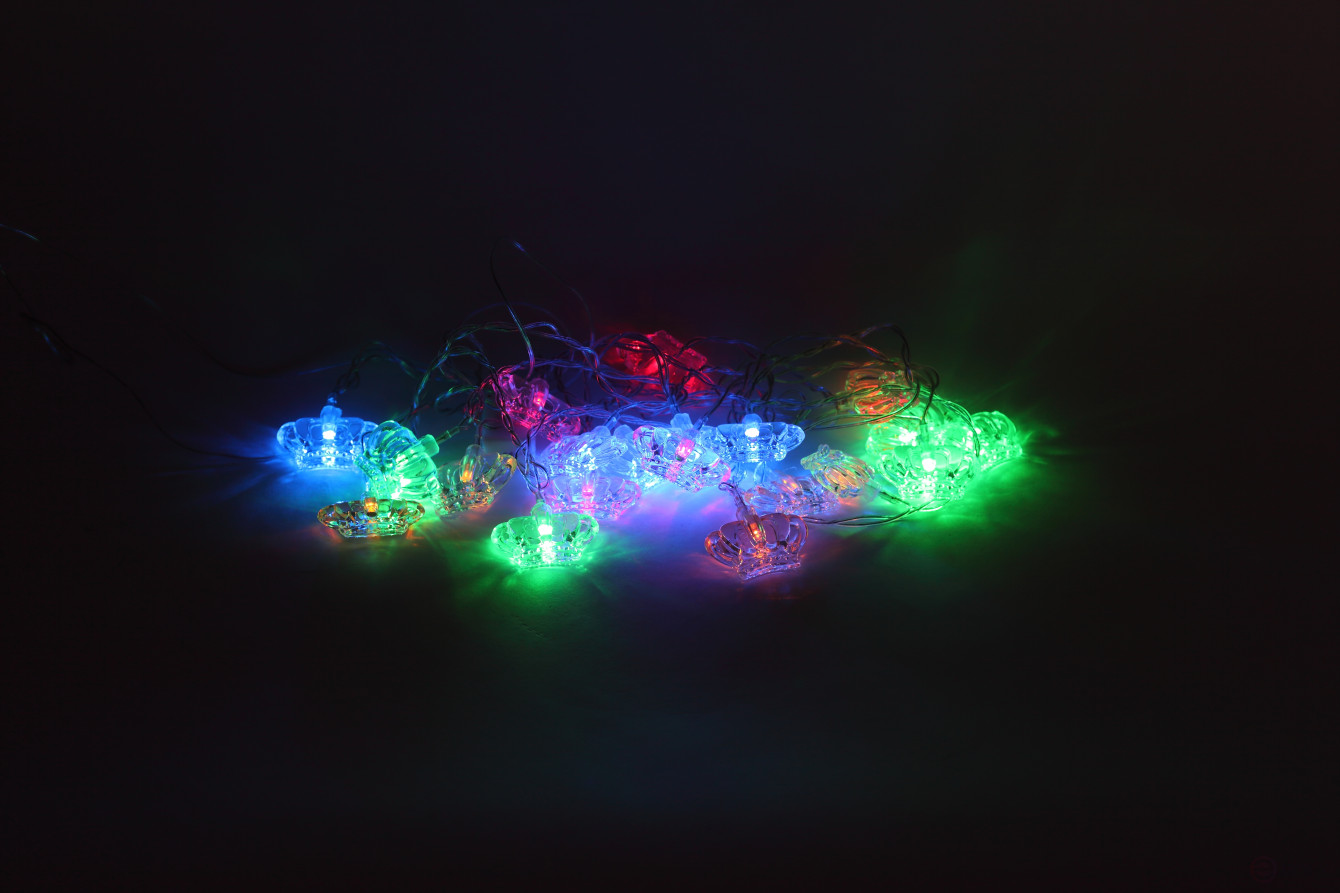 ENIN-3K ERA Garland LED Crown Thread 3M Multicolor, 220V, IP20