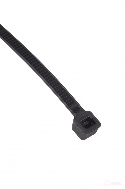 WRline WR-SHN-36-300B Стяжка-хомут 3,6х300 мм, кабельная нейлоновая 6,6, неразъемная, цвет черный (100шт)