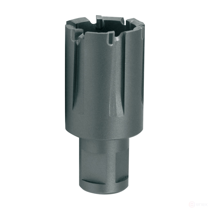 Сверло корончатое для рельс с впаянными твердосплавными пластинами c хвостовиком Weldon 3/4 Ø 22