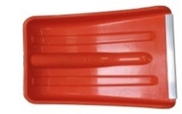 Лопата автомобильная ЦВЕТНАЯ "Авто-Актив" 275х365мм с алюминиевой планкой КОВШ