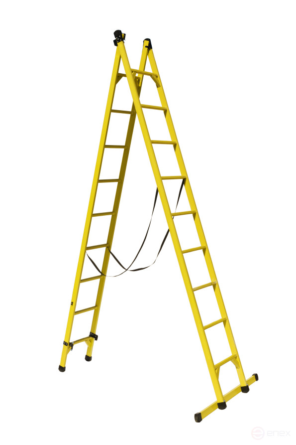 Double-sided fiberglass universal ladder LSD-U-2x9-K55P