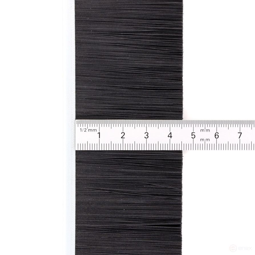 Strip brush linear sealer 2500*50*5 , pile height 45 mm PPL black 0.25 (EB-1122)