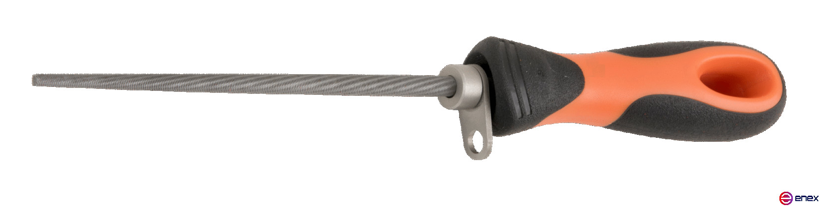 Напильник круглый с рукояткой ERGO и кольцом 150 мм, насечка личная