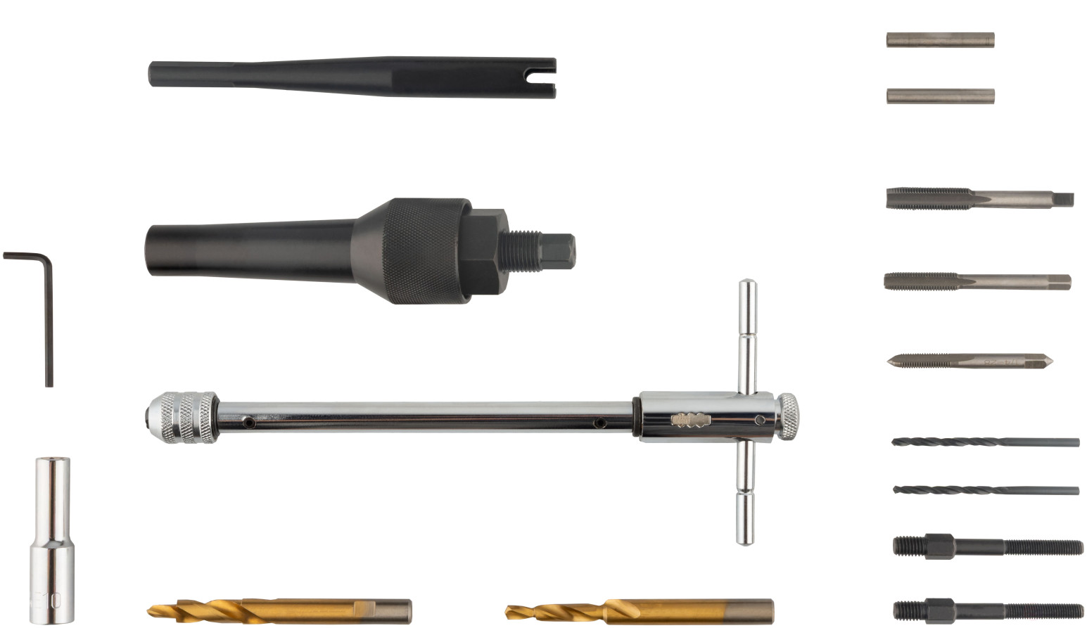 Набор для извлечения сломанных свечей накаливания 16 пр.(АвтоDело) 41116