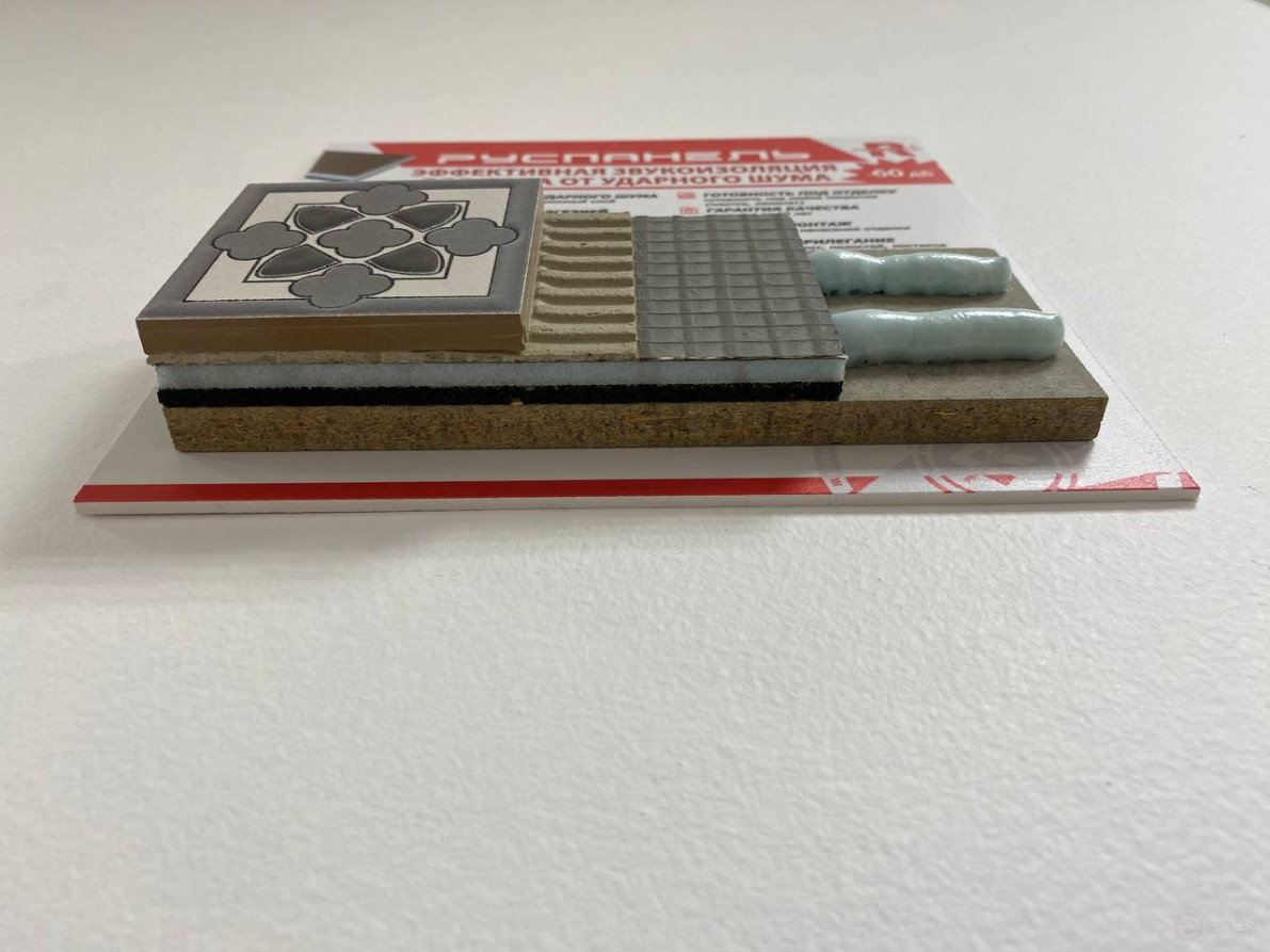 Anti-knock panel 1250x600x10 #1 basic 6/Rubber 3