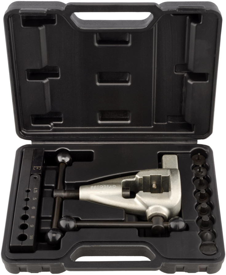 Tube flaring kit 10pr.(double cone, 4.75-10.0mm) (Avtodor) 40435