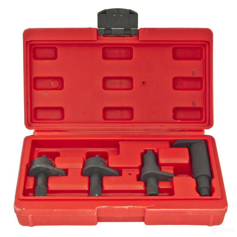 A set of clamps for servicing ER-86908 engines of the VAG group (1.2 6v,12v) 4p., in the EUREKA case /1/20