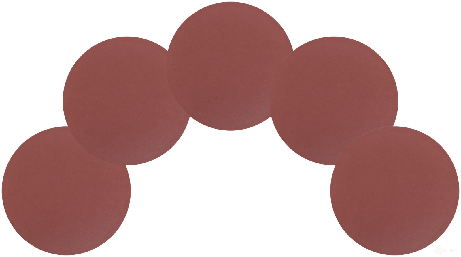 Круги шлифовальные сплошные (липучка), алюминий-оксидные, 125 мм, 5 шт. Р 1000