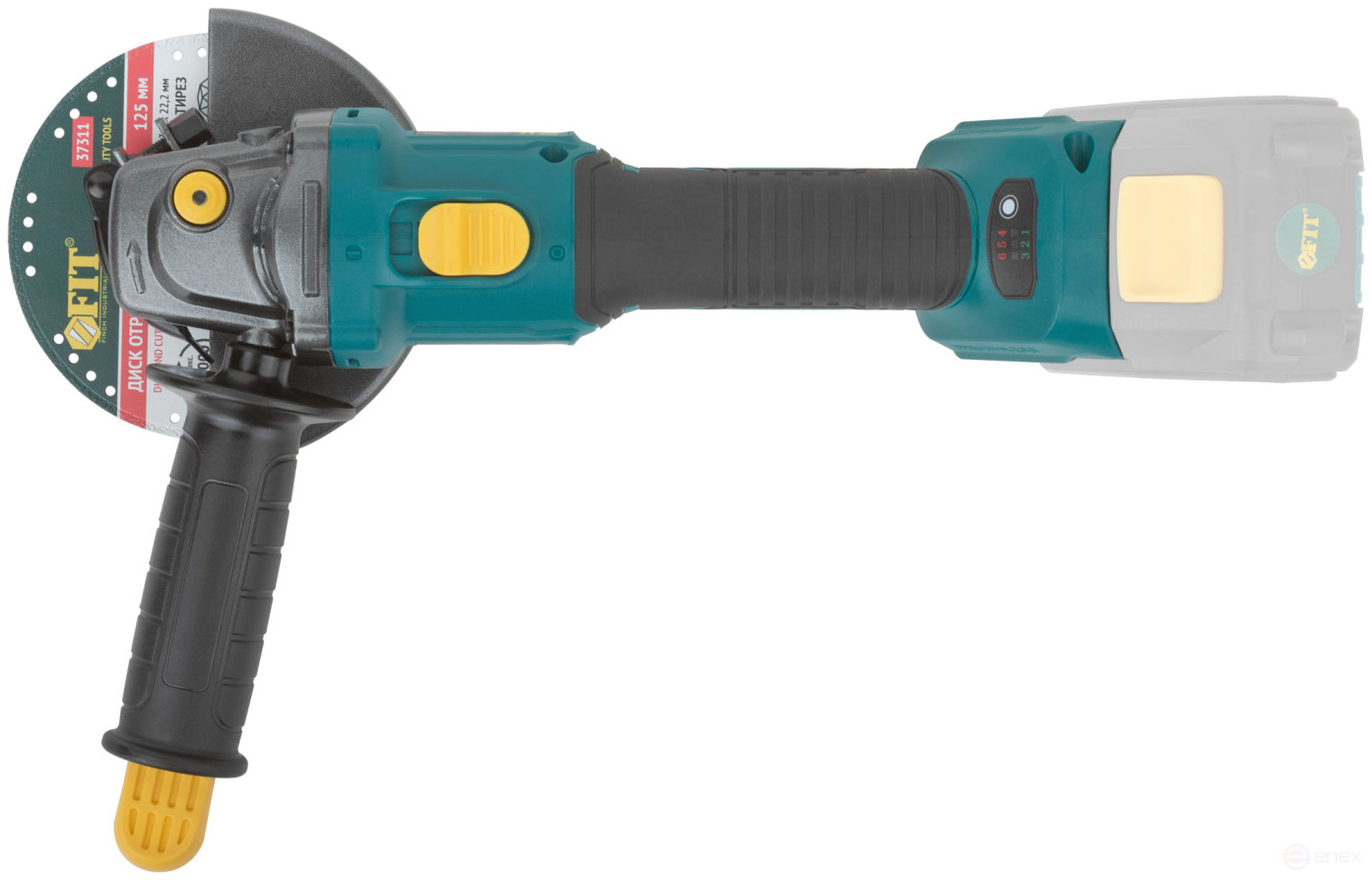 Angle grinder acc. 20 V; 3000-8500 rpm; ClC 125 mm; 1.6 kg; adjustableRPM; brushless, without battery; box.