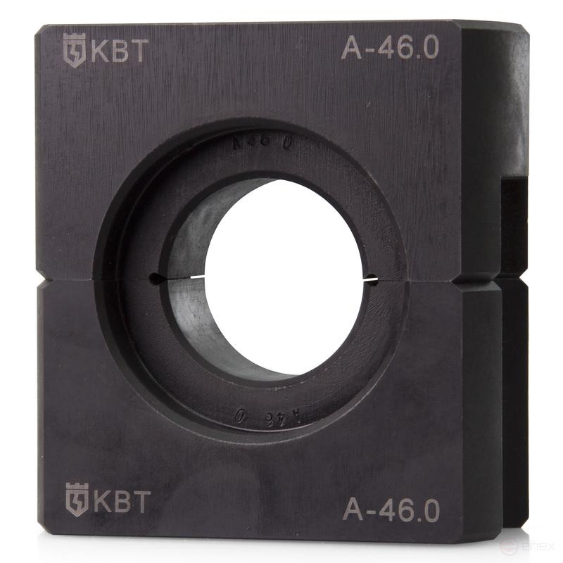 A matrix with a round crimping profile for a hydraulic press PG-100 tons when crimping steel components of clamps on overhead lines S-24.0/100t