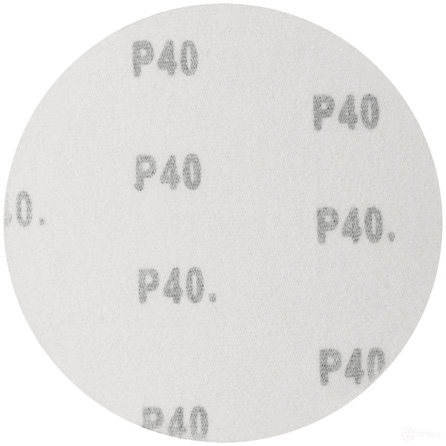 Круги абразивные шлифовальные на ворсовой основе под "липучку" (Р40, 125 мм, 5шт.), Cutop Profi