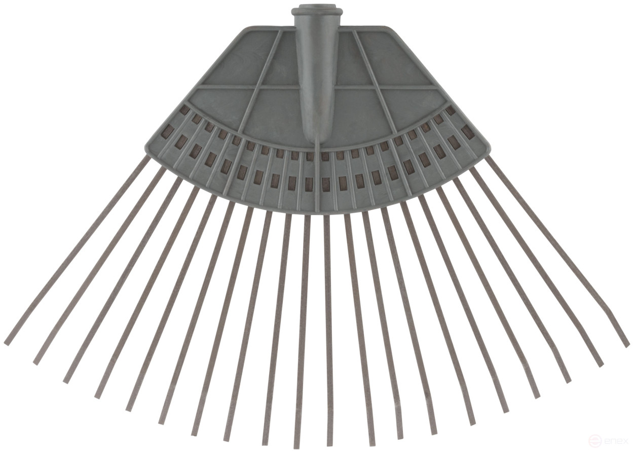 Грабли веерные пластинчатые (пластмассовая основа),20 зубьев, 310х450 мм, без черенка