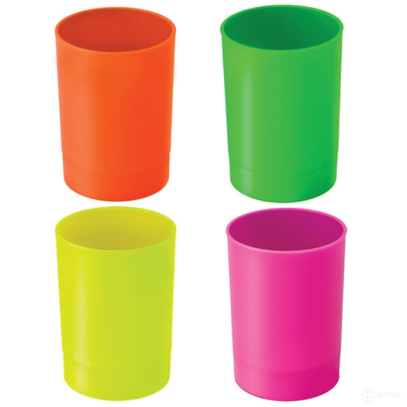 Stand-glass STAMM "Office. Neon", plastic, round, assorted