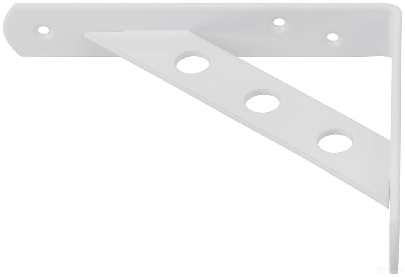 Уголок-кронштейн усиленный белый 150х125 мм