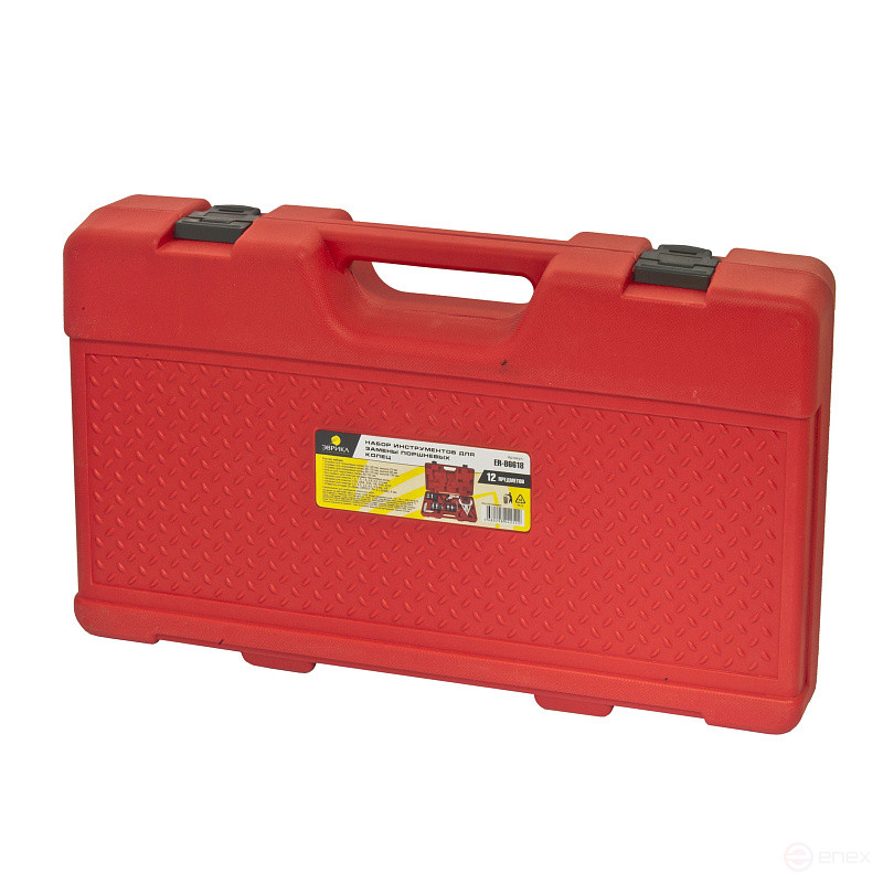 Набор инструментов ER-86618 для замены поршневых колец 12пр., в кейсе ЭВРИКА /1/5