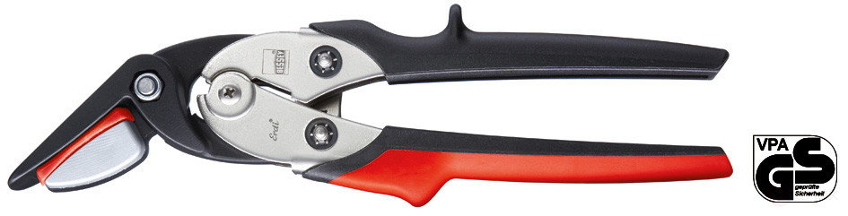 D123S Shears for belt steel with lever gear, 260 mm, belt cut 560 N/mm2 to 32x1 mm, no rebound of the ends of the tape