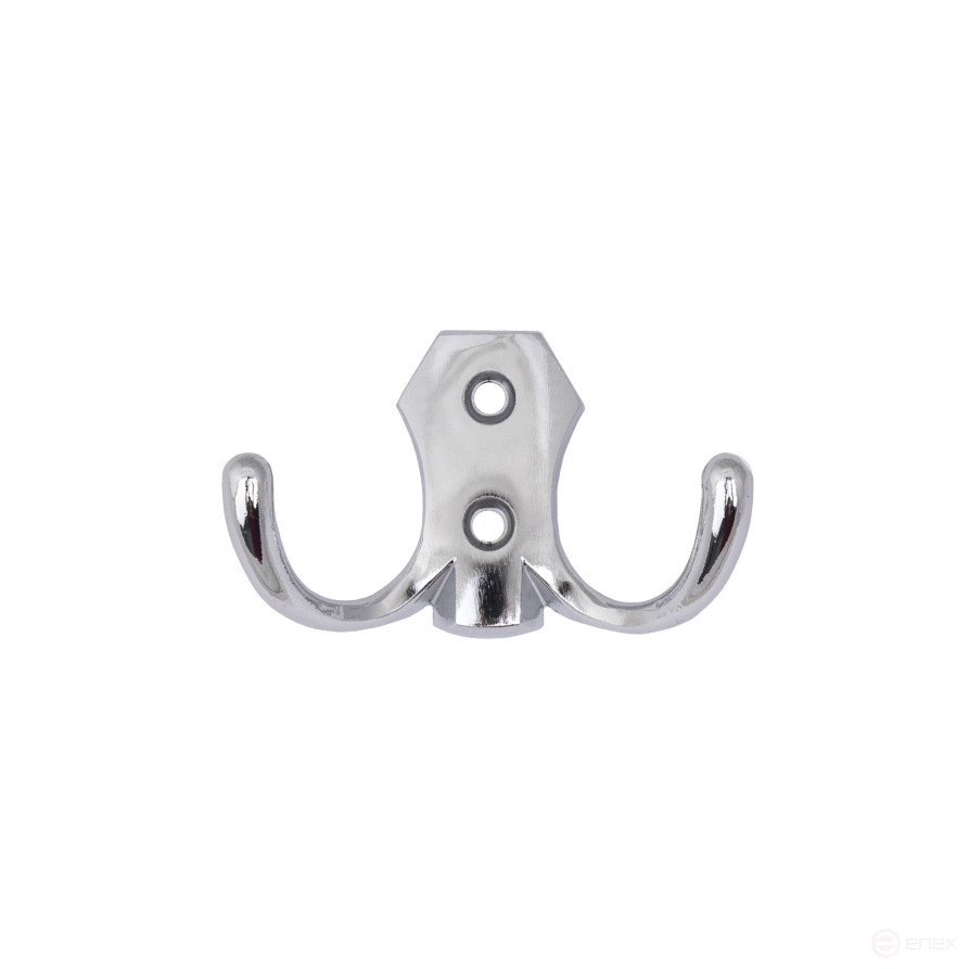 Крючок меб. двухрожковый мет. WP89 хром AKS