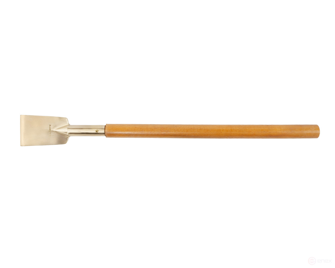 Scraper blade 150x765 mm wooden handle intrinsically safe AlCu 212-1008, HORTZ