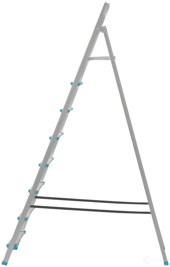 Steel ladder, 8 steps, weight 8.85 kg