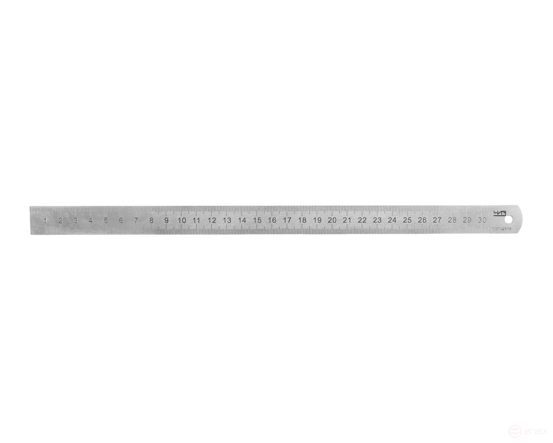 Линейка измерительная 300мм стальная ГОСТ ЧИЗ, св - во