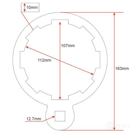 JTC Fuel Filter Replacement Key