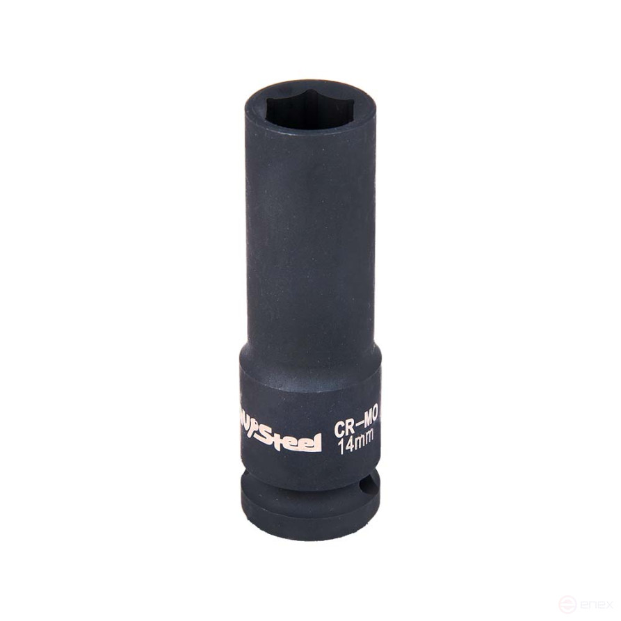 Головка ударная 6-гранная 1/2" удлиненная 14мм