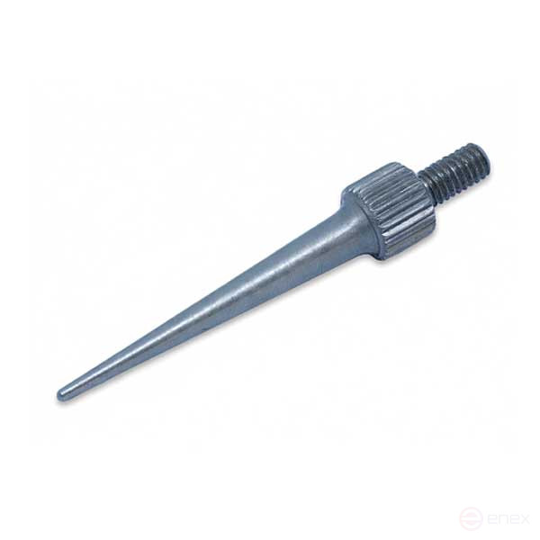 The tip for the indicator is steel (needle-shaped)