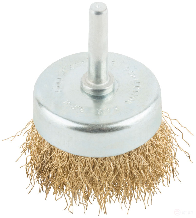 Korschetka, "cup" type, with a pin, 50 mm latuned steel wavy wire