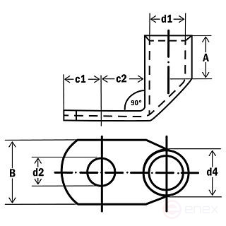 Tinned cable tip (TML)150 M16