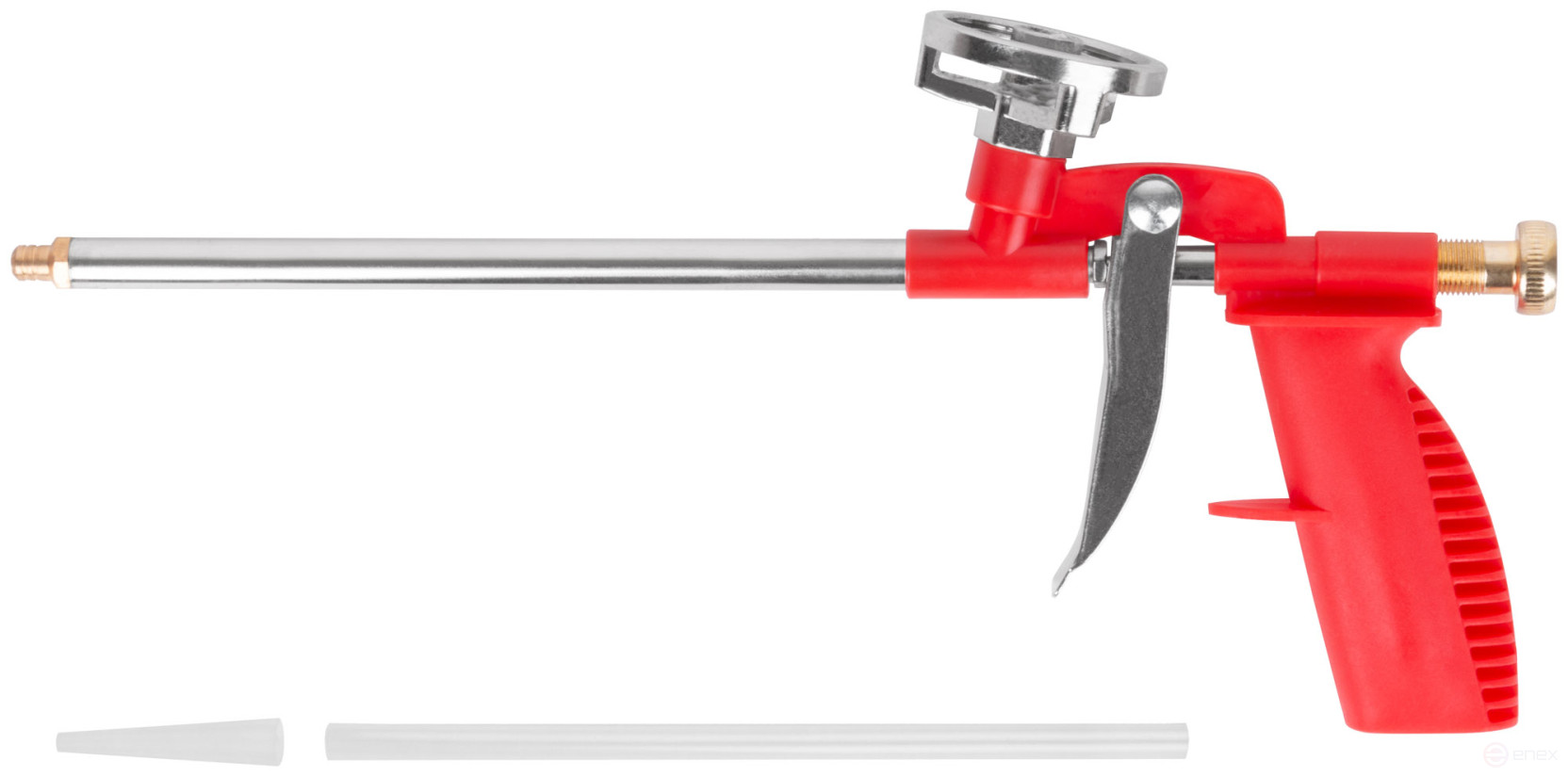 Mounting foam gun, plastic housing